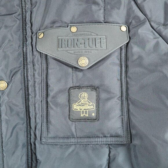 Refrigiwear Jacket Mens Large Black Iron Tuff Siberian 0358 - Picture 6 of 6